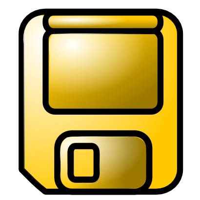 Download free yellow floppy icon